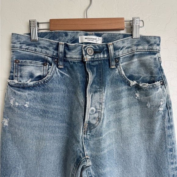 Moussy Vintage HESPERIA STRAIGHT Light Blue Size 26 - Picture 4 of 8